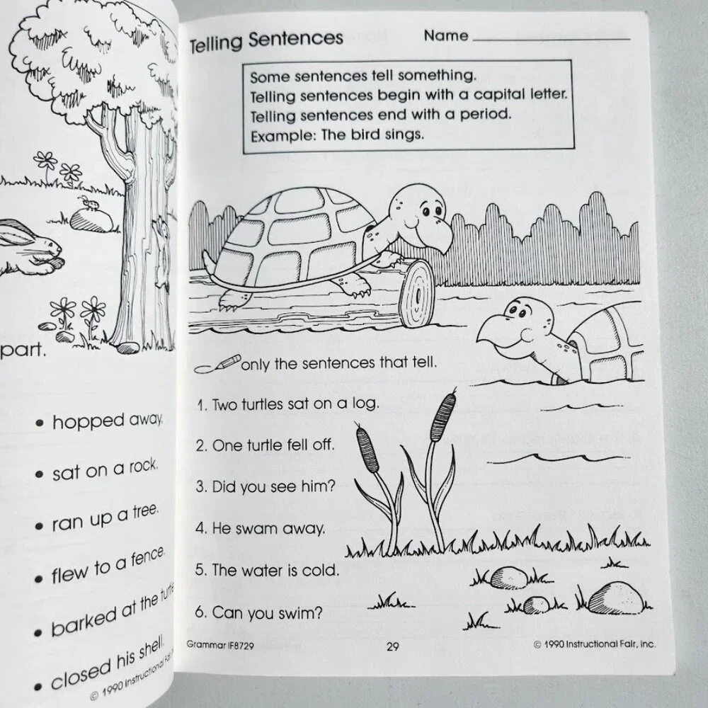 Carson Dellosa Grammar Reproducible Activities Workbook Grade 1-2 Activity Book